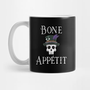 New Orleans Theme Voodoo Skull Bone Appetit Pun Mug